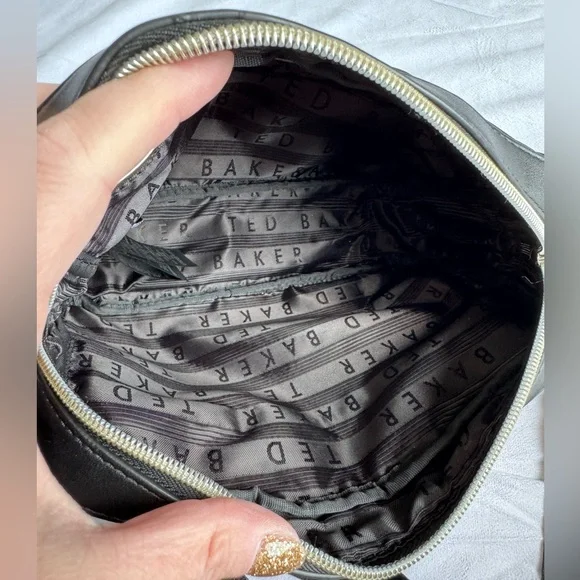 Ted Baker Tiera Opal Printed Crossbody Bag Floral Black Purse Bag Adjustable - Picture 3 of 13